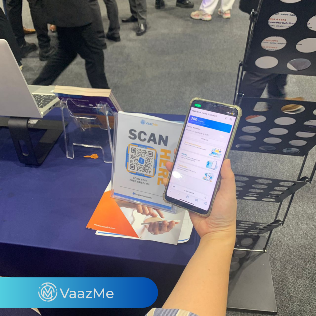 Showing the VaazMe application and the demo session.